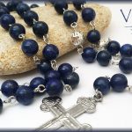 Elegantna brojanica od poludragog kamena LAPIS LAZULI
