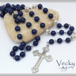 Elegantna brojanica od poludragog kamena LAPIS LAZULI