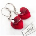SWAROVSKI mindjuše Srce 2cm (Red)